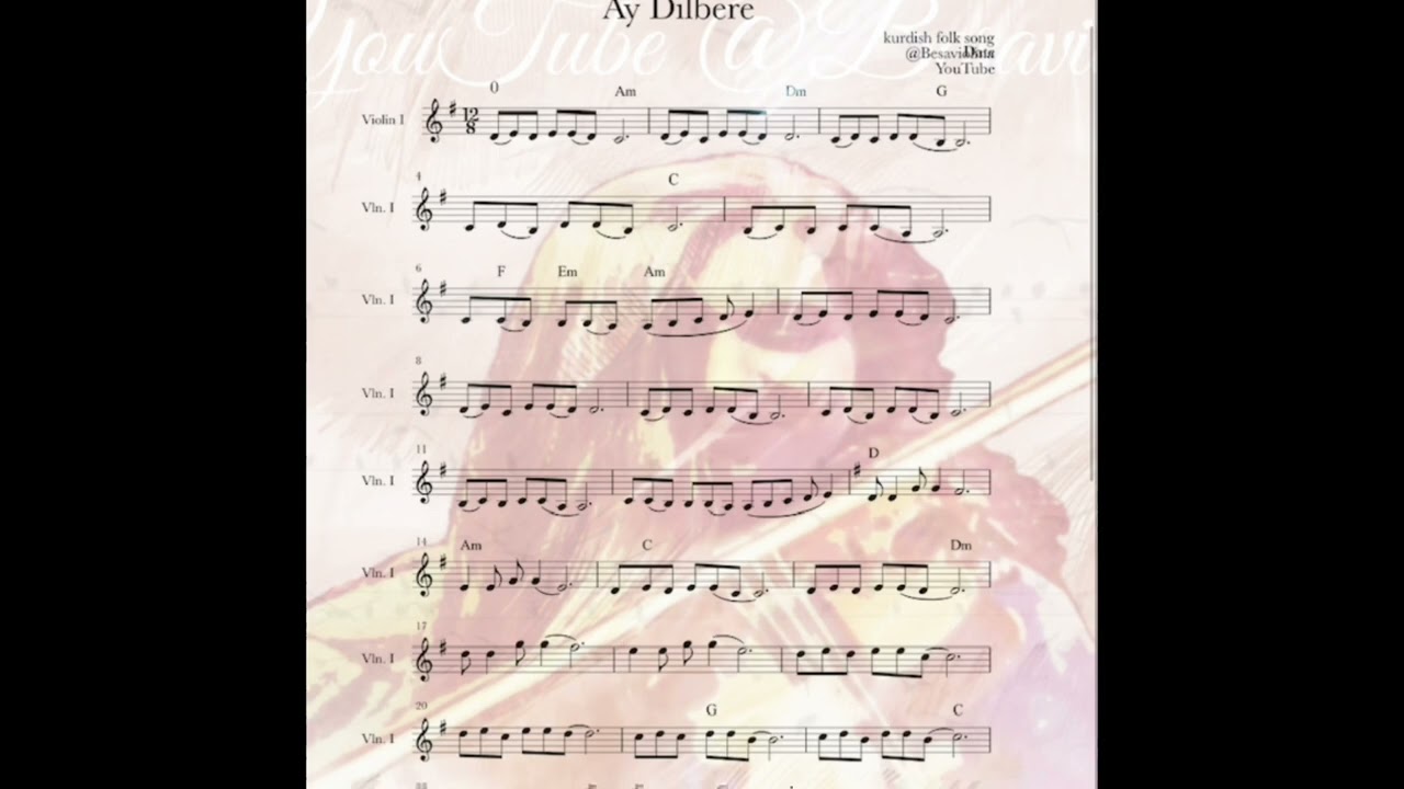 Ay Dilbere I Violincover I Keman Cover I Sheet Music  @Besaviolina
