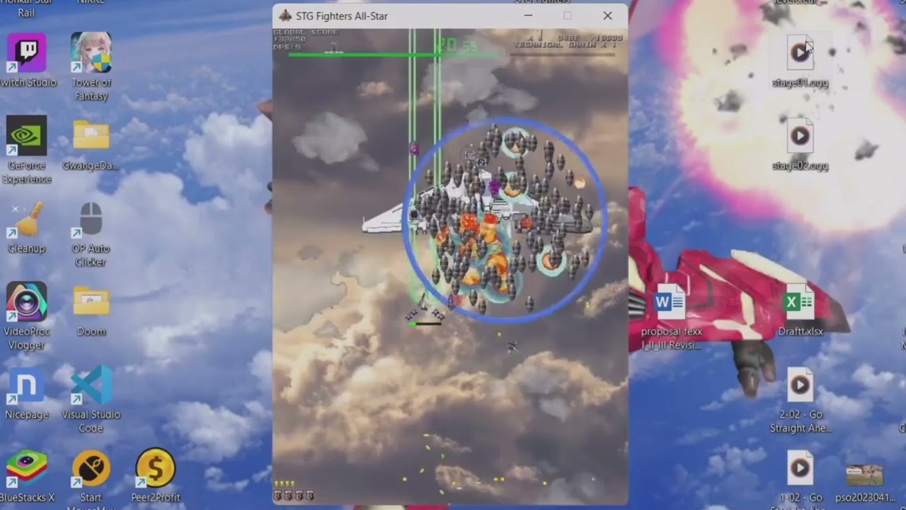 STG Fighter All-Stars - Mobius 1 intercept in Shmup?!