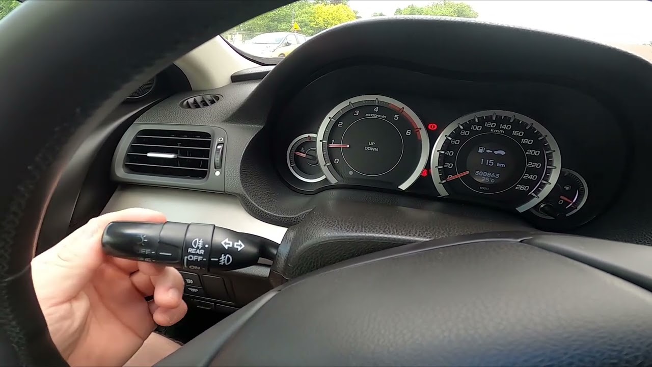 How to Enable or Disable Position Lights in Honda Accord VIII ( 2007 &ndash; 2016 )
