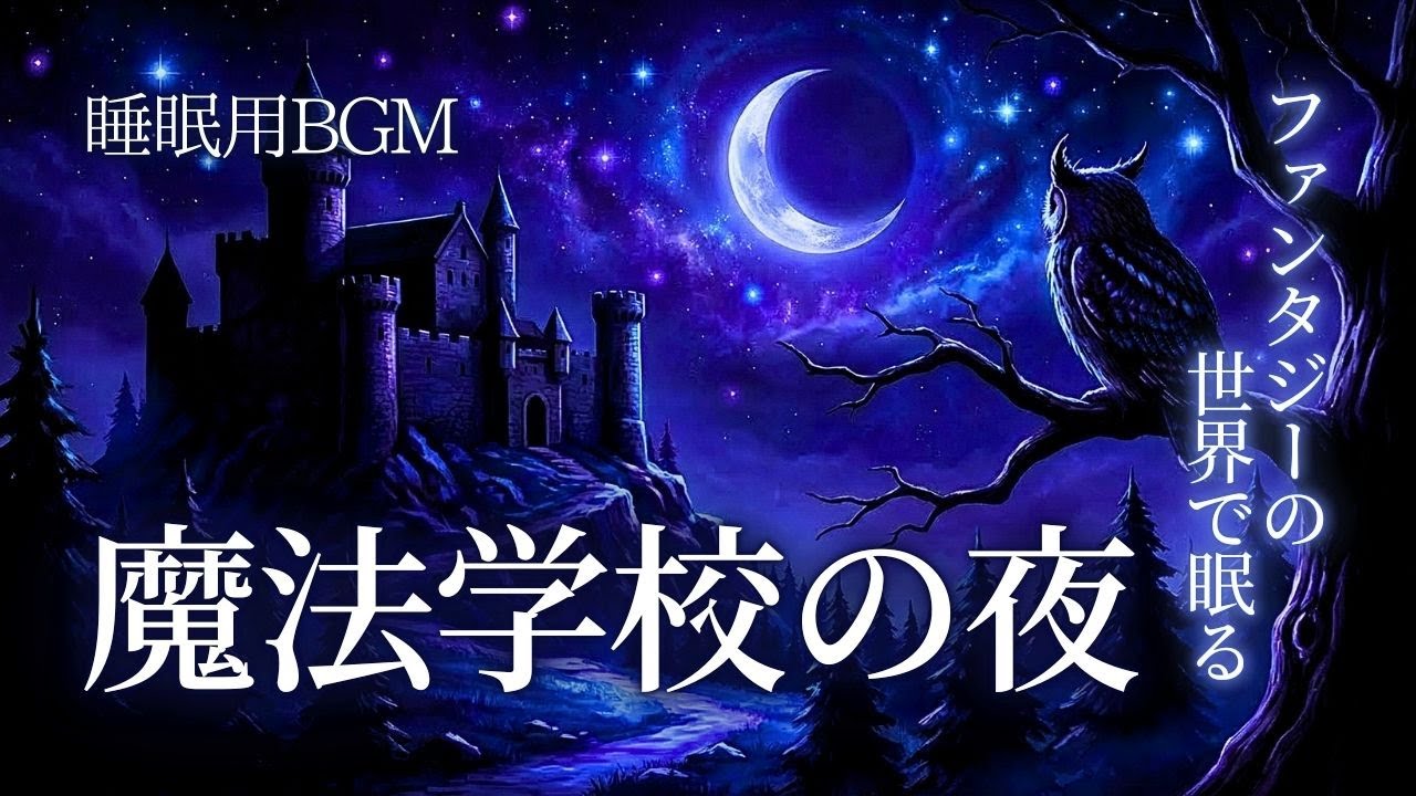 【睡眠用BGM】魔法学校の夜｜ファンタジーの世界で深く眠るための音楽