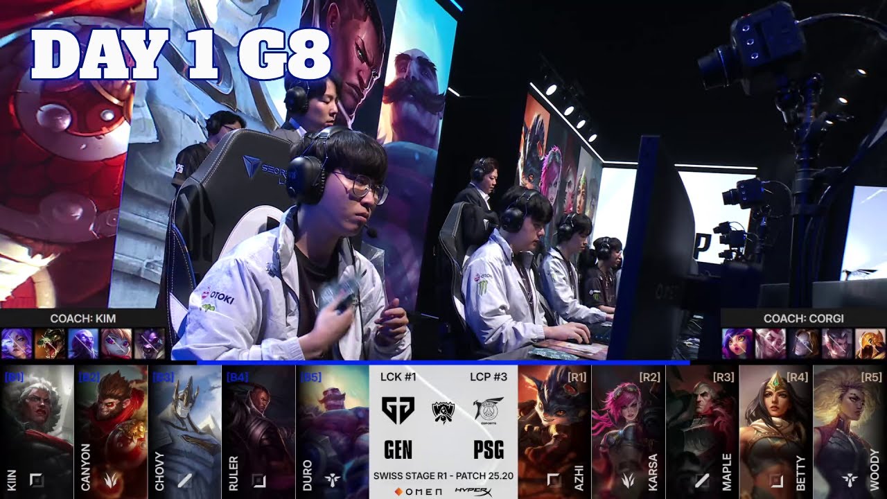 GEN vs PSG | Day 1 LoL Worlds 2025 Swiss Stage | Gen.G vs PSG Talon full