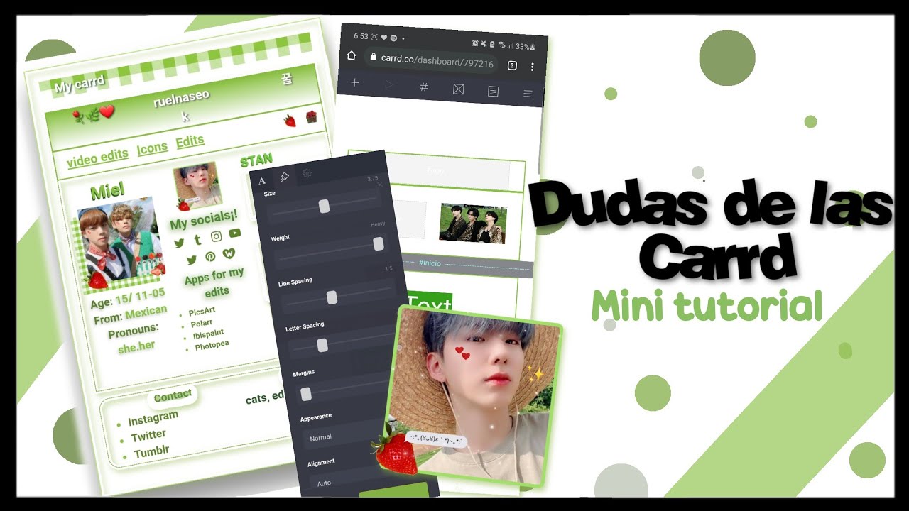 #. ┊  🌱  ◟.Carrd Preguntas. - mini tutorial?！ ♡