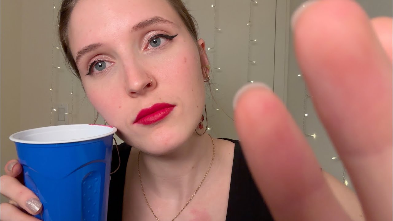 ASMR Comforting You at a New Year's Party (whispered, muffled party noise)