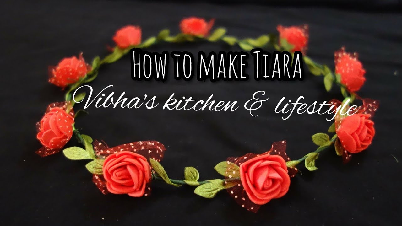 How to make a flower crown Tiara | Handmade Tiara | DIY Flower Crown | Floral Tiara