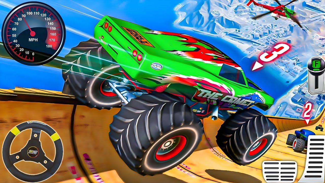 Mega Ramp vs Monster Truck: The Ultimate Death Jump! 💀 (Wait For End)