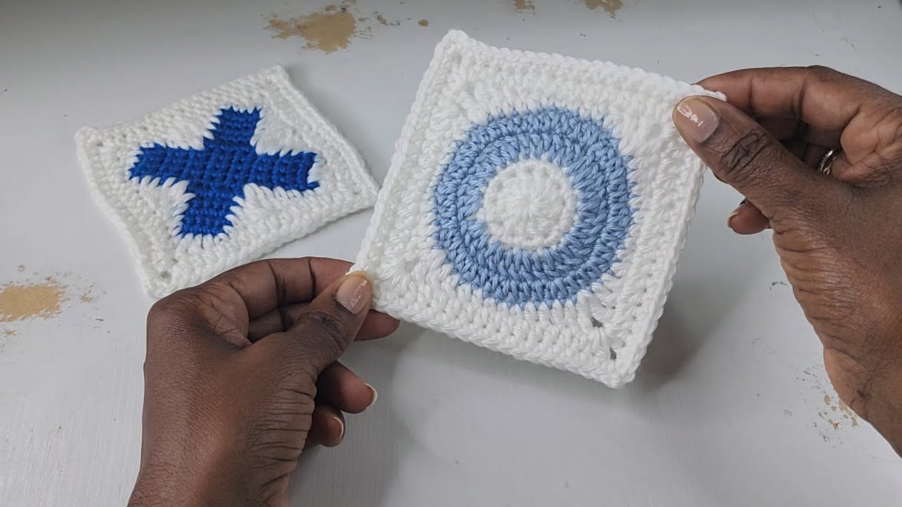 How to Crochet a Hug (O) Granny Square | Crochet Tutorial