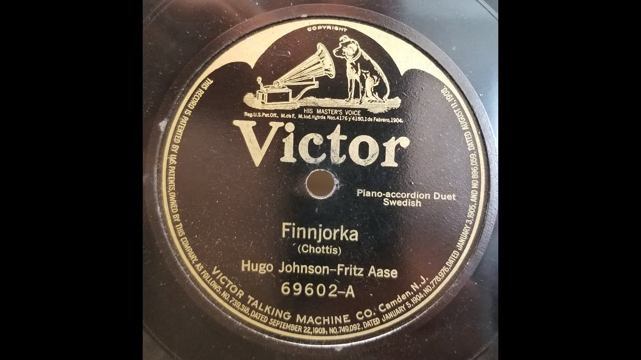 Norsk Trekkspillduett /Svenskt Dragspelsduett (accordion duet): Aase & Johnson / Finnjorka / 1917