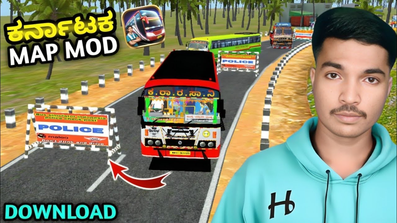 How To Add Karnataka Map Mod In Bus simulator Indonesia Kannada!