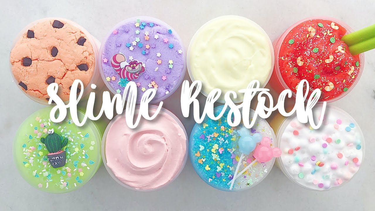 MY FAV SLIME RESTOCK: NEW COOKIE MILK & UPDATED SLIMES! July 19th