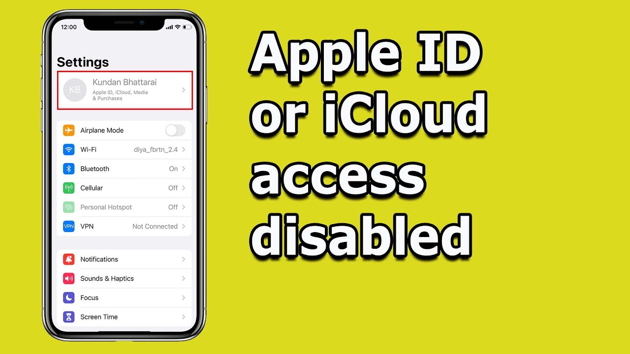 Can't Access iCloud or Apple ID in iPhone | Apple ID or iCloud access Disabled