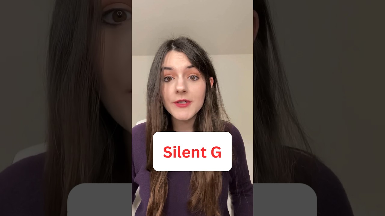 Words with Silent G: Patterns and Pronunciation #pronunciation #accentreduction #americanaccent