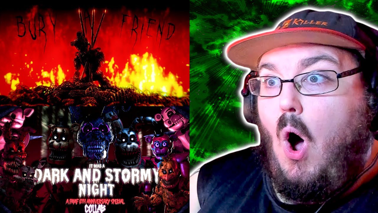 [FNAF SFM Collab] Bury a Friend & It Was A Dark and Stormy Night Collab | Creature Feature REACTION!