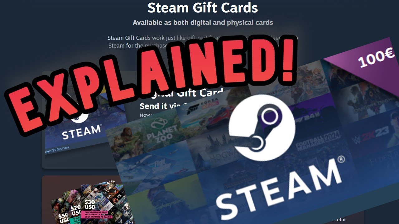 Steam Gift Cards Explained! ALL YOU NEED TO KNOW!