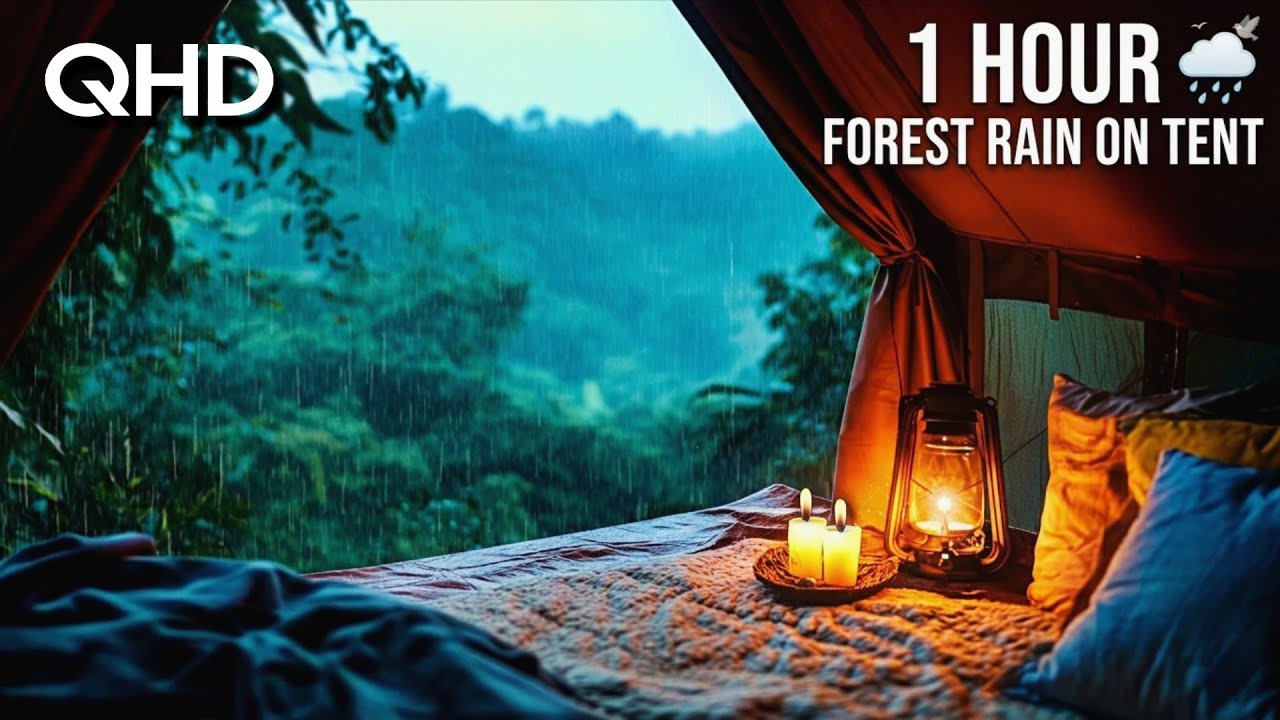 1 Hour Cozy Tent Sounds for Sleeping & Study