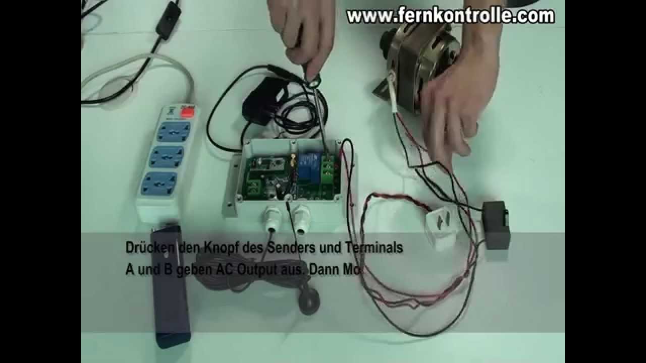 steuerung motor mit fernbedienung / 1 kanal motorsteuerung Ein/Ausschalten