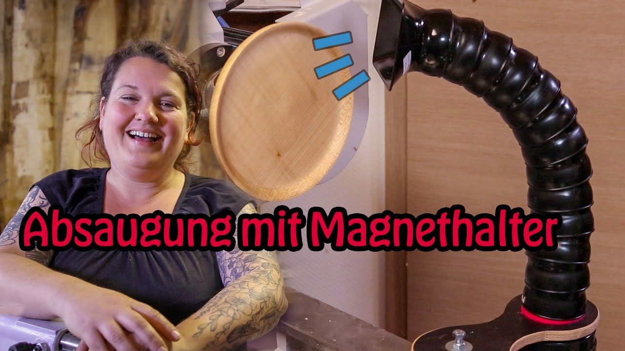 Werkstatt Tipp: ich baue einen Magnet-Halter für einen Segmentschlauch für die Absauganlage