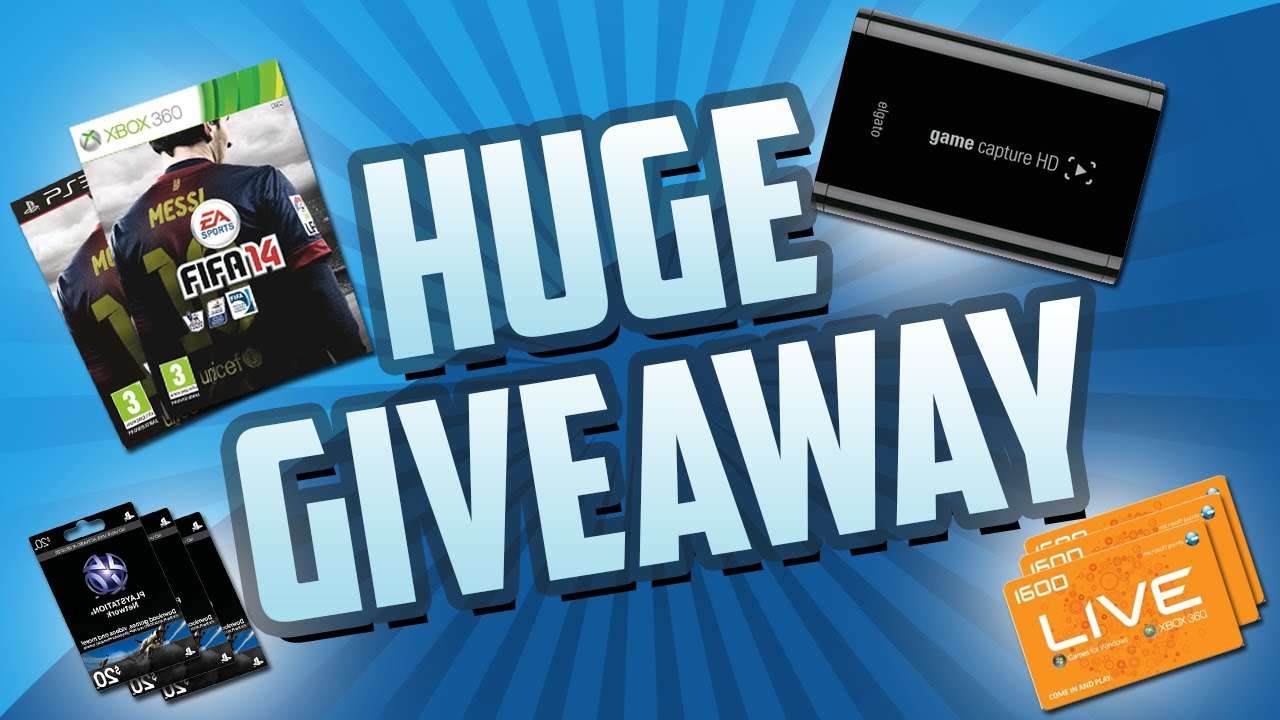 HUGE GIVEAWAY! FIFA 14, Elgato & More!