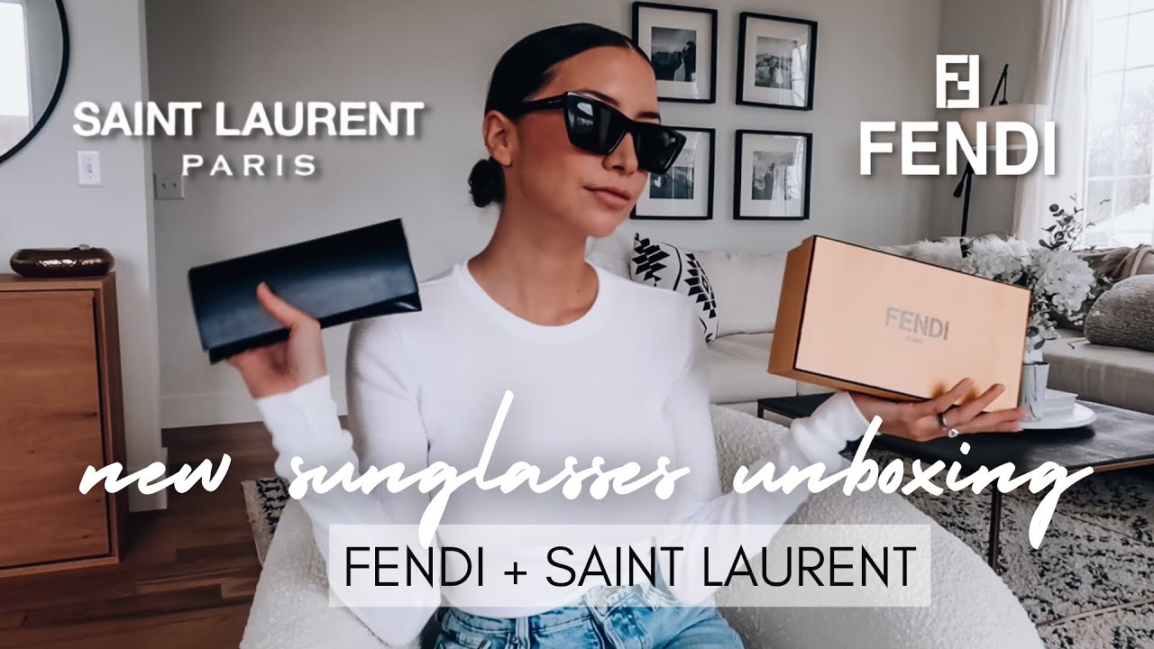 Новые солнцезащитные очки Fendi + Saint Laurent | Распаковка и примерка