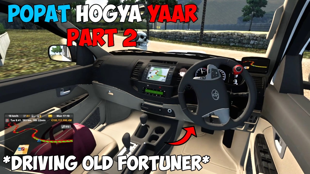 OLD TOYOTA WHITE FORTUNER ON NARROW ROAD 🔥EURO TRUCK SIMULATOR 2 PART 2