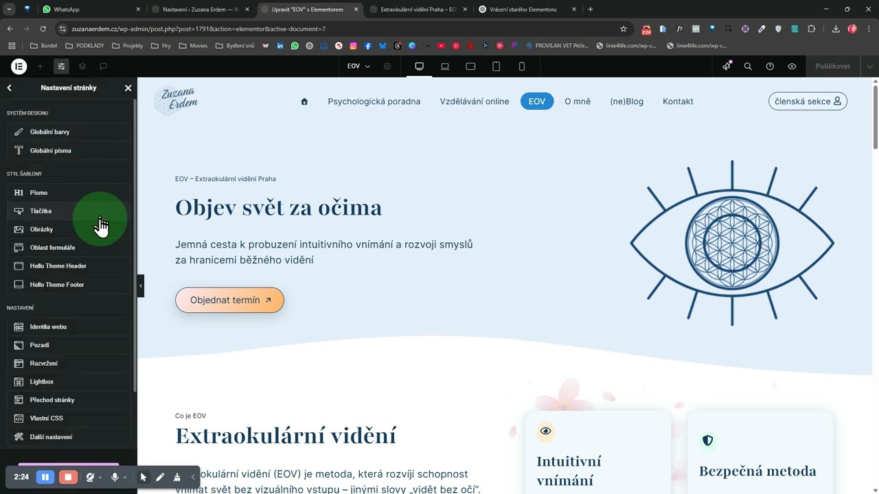 Seznam se s Elementor editorem: prvn&iacute; krůčky ke kr&aacute;sn&eacute;mu webu
