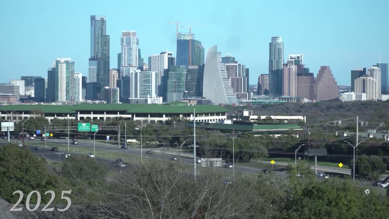 Austin, Texas Skyline Changes Timelapse 2001-2025