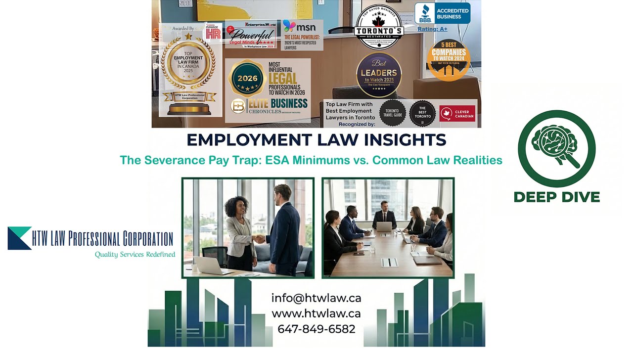 S01E05 - The Severance Pay Trap: ESA Minimums vs. Common Law Realities