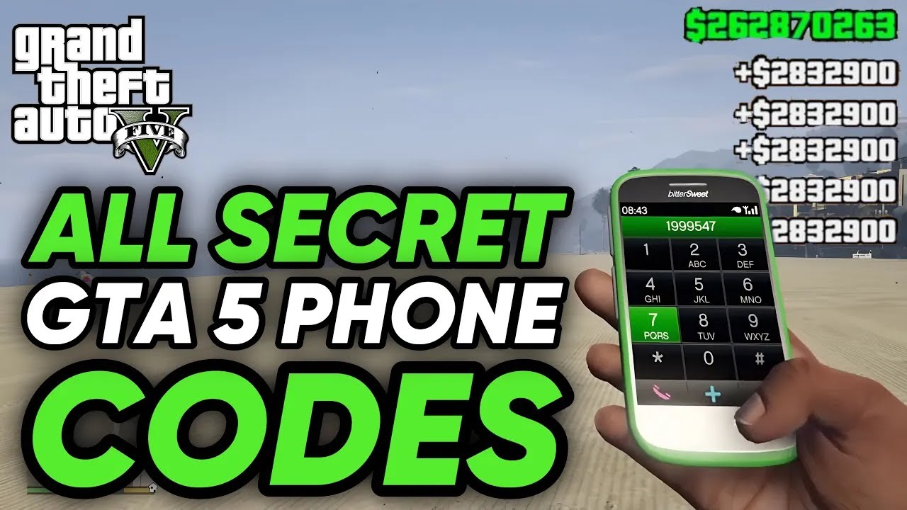 ALL GTA 5 SECRET CODES - SECRET PHONE CHEATS