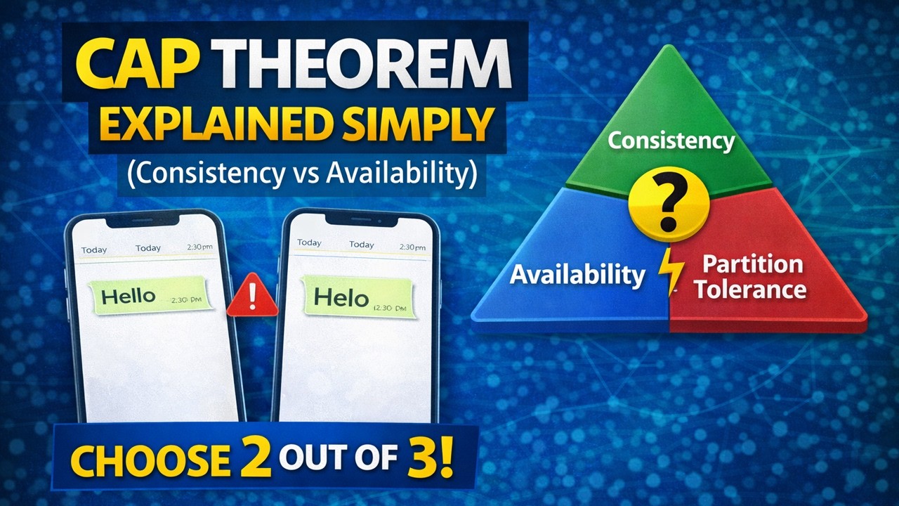 Cap Theorem Explained Simply Consistency Vs Availability System Design Tutorial