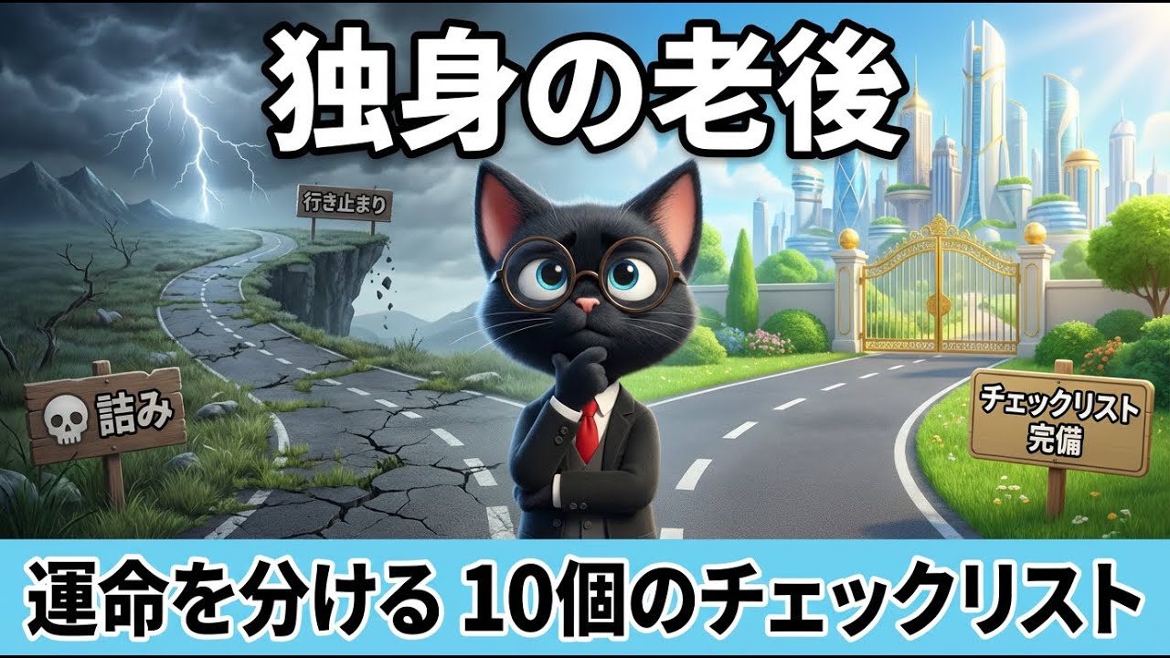 【現実】独身の老後リスク10選と、詰まないための「チェックリスト」