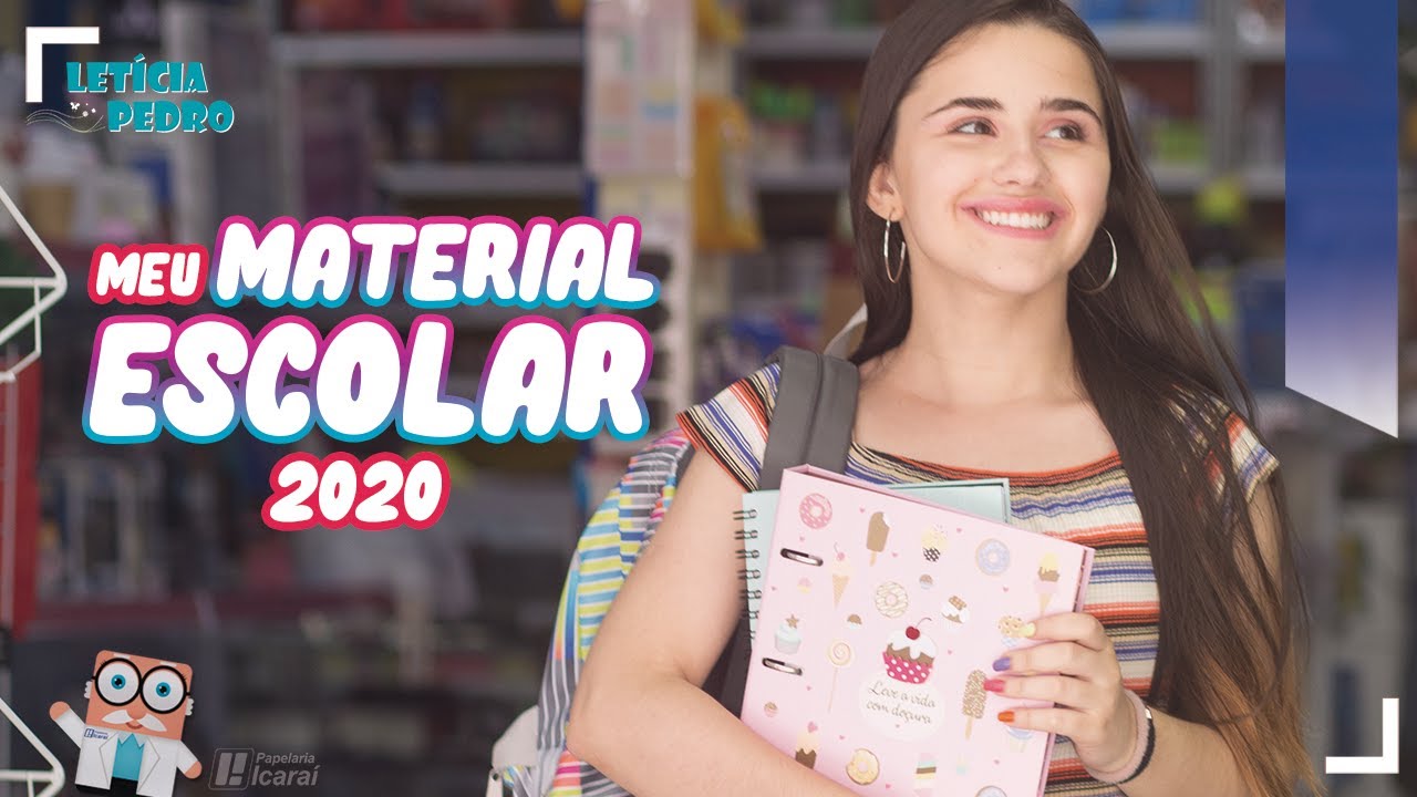 MEU MATERIAL ESCOLAR 2020 | LETÍCIA PEDRO