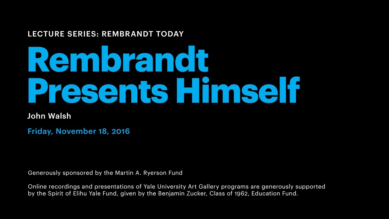 Rembrandt Presents Himself
