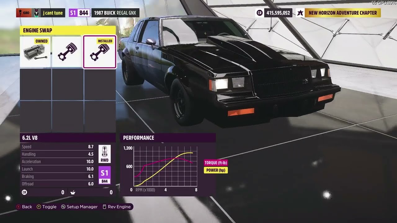 Forza Horizon 5: 1000hp regal Drag Build! Crazy 60ft! Fastest Console regal Tune!