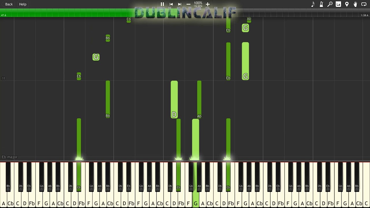 Pokemon X & Y - Lumiose City Theme Piano Tutorial Synthesia