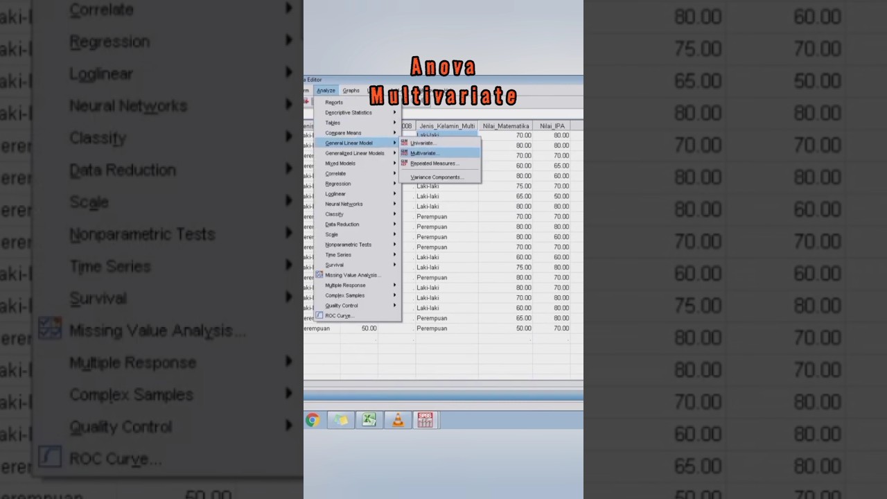 Uji Anova Multivariate #anova #multivariate #spss