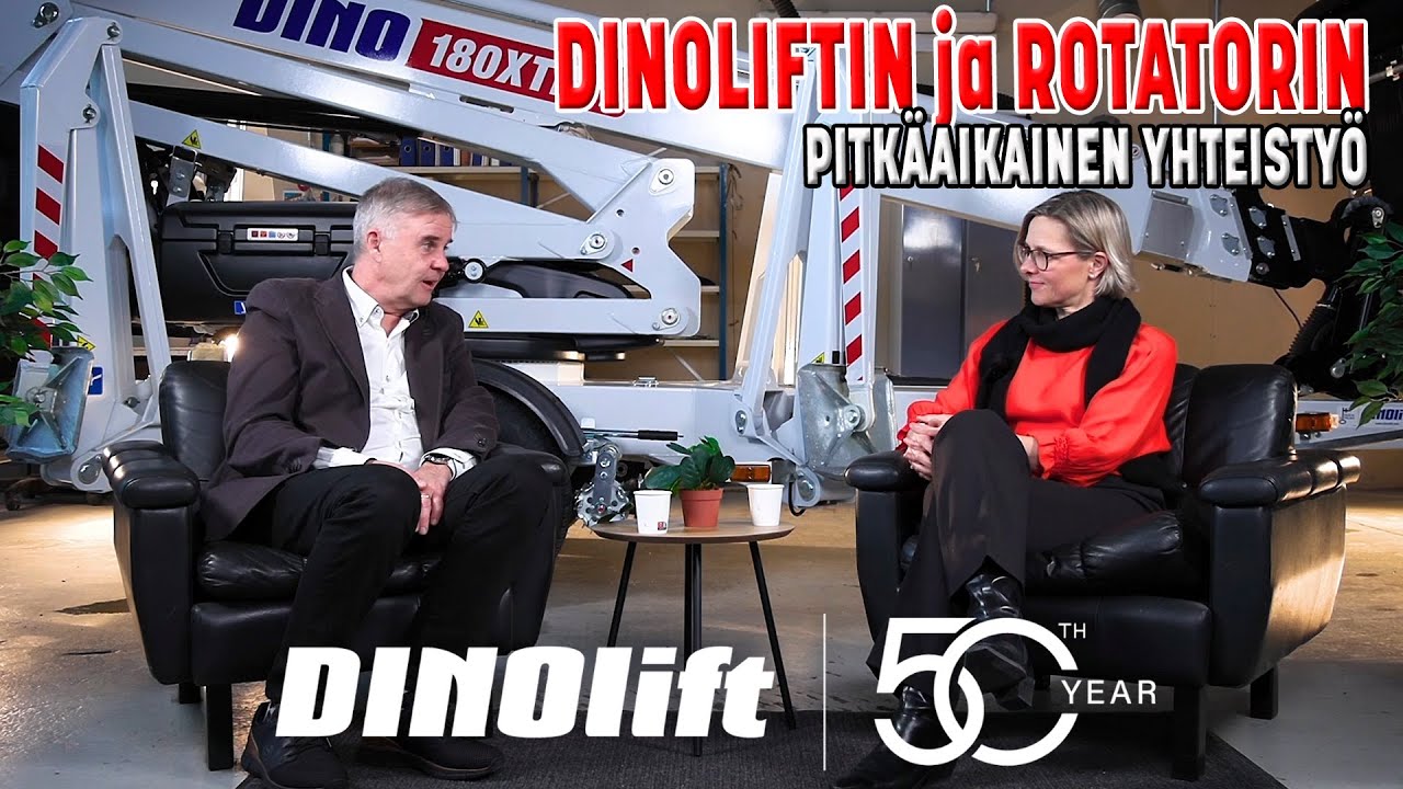 Dinolift 50 vuotta - Pitk&auml;aikainen yhteisty&ouml; Rotatorin kanssa