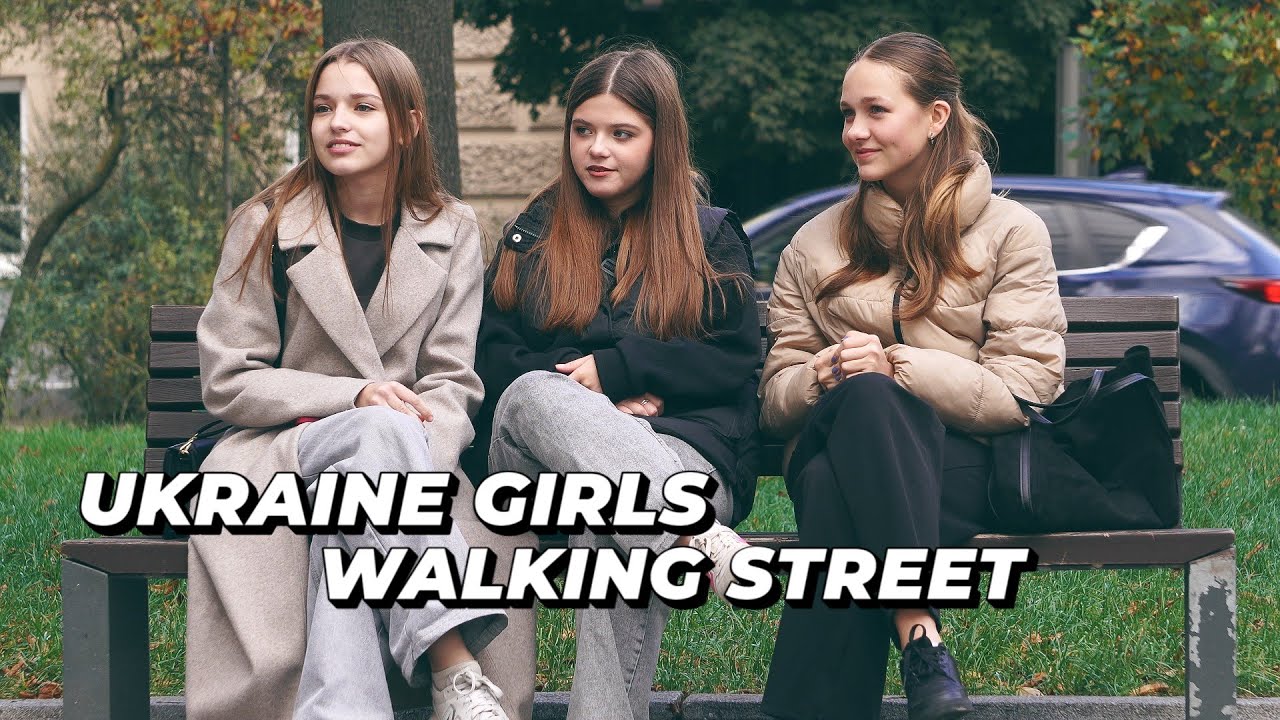 Beautiful and Attractive Ukrainian Girls Walking the Street of the City Part 5