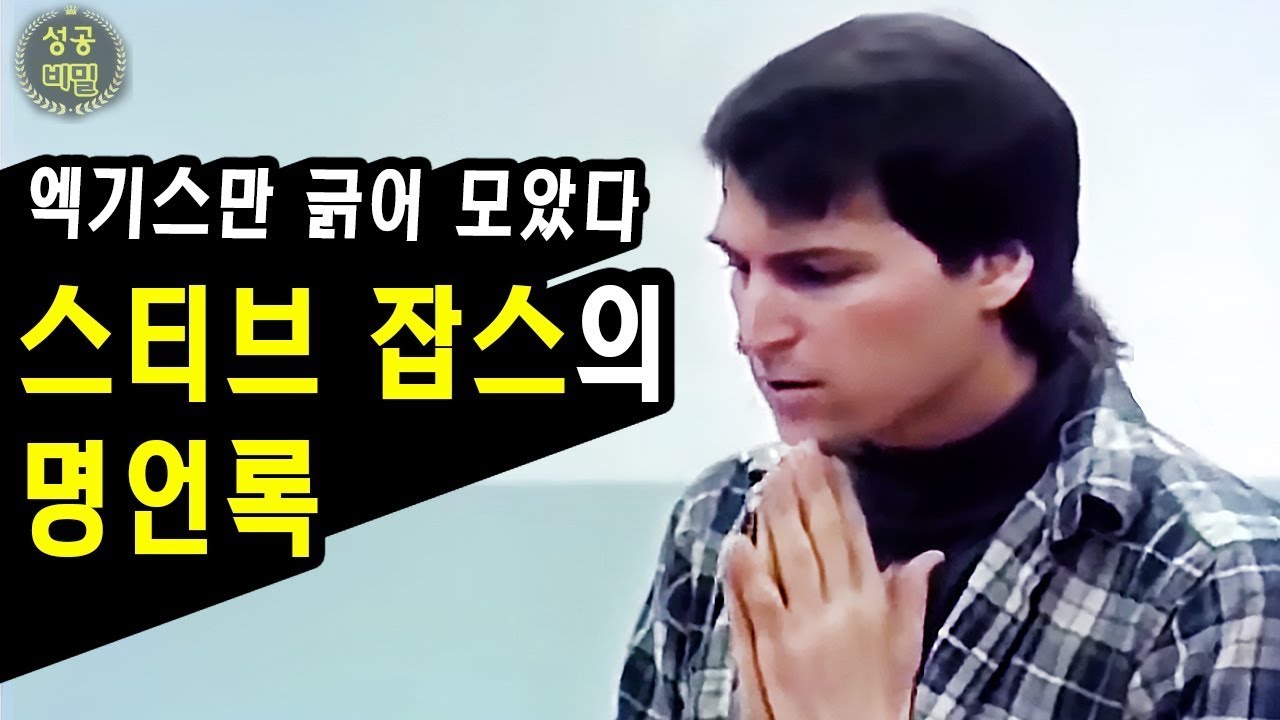 ..대한민국 최고의 스티브 잡스 영상..
