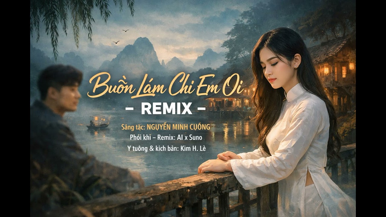 BUỒN LÀM CHI EM ƠI - REMIX ST NGUYỄN MINH CƯỜNG - KIM LE AI