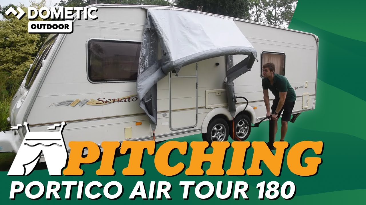 Dometic Portico Air Tour 180 Canopy Pitching (Tutorial) Video