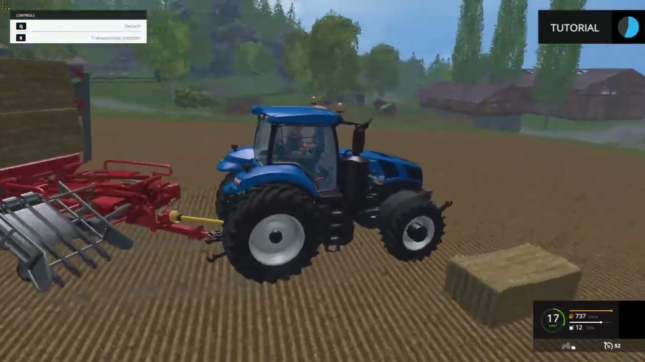 Farming Simulator 15 Samouczek #8 Zbieranie balotów