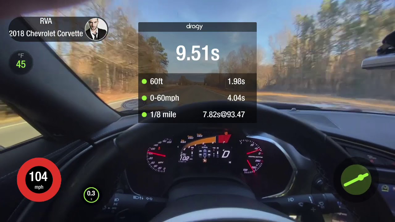 Dragy GPS Performance Meter Review C7 Grand Sport