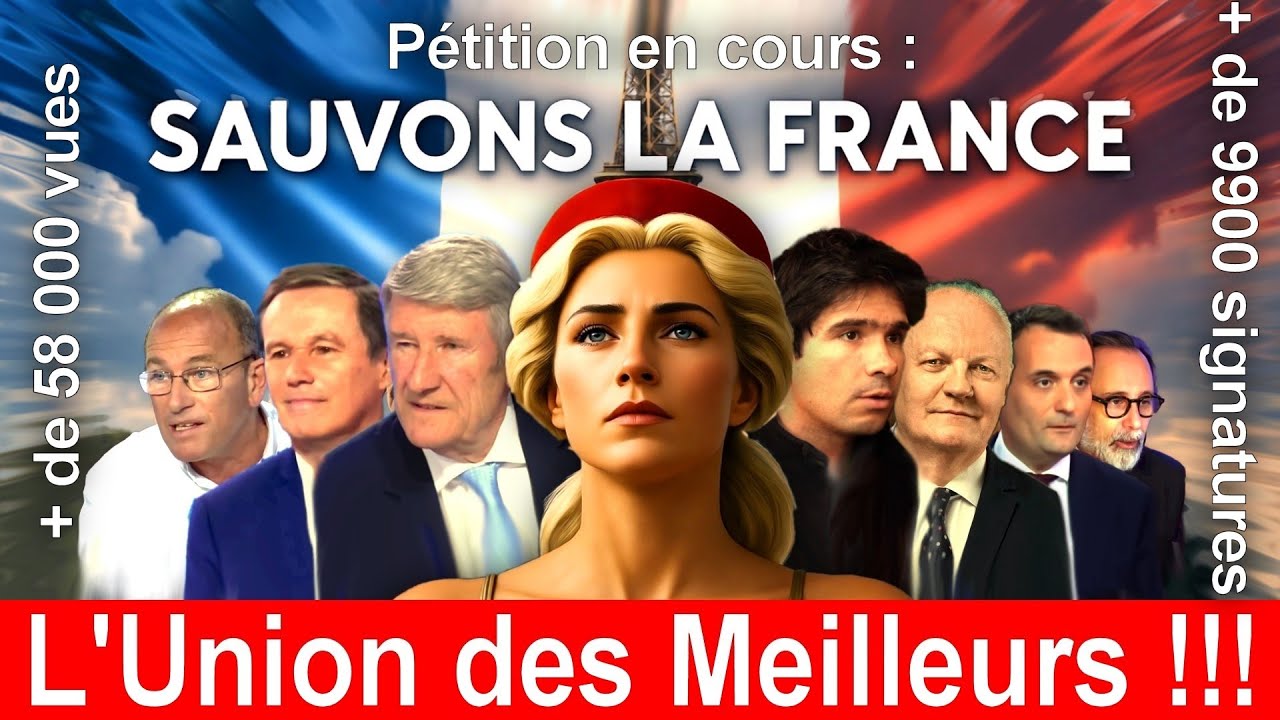 Pétition à  partager pour l'Union souveraine pour sauver la France, Chanson engagée