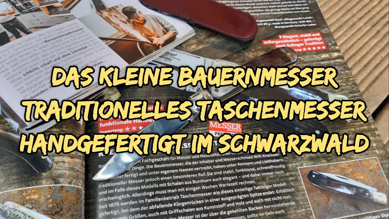 Das kleine Bauerntaschenmesser der Messerschmiede Kneissler
