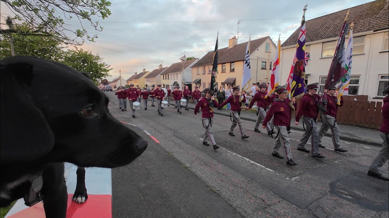 Luna's First Band Parade in 2025 - Irish Street, Londonderry 2nd May 2025