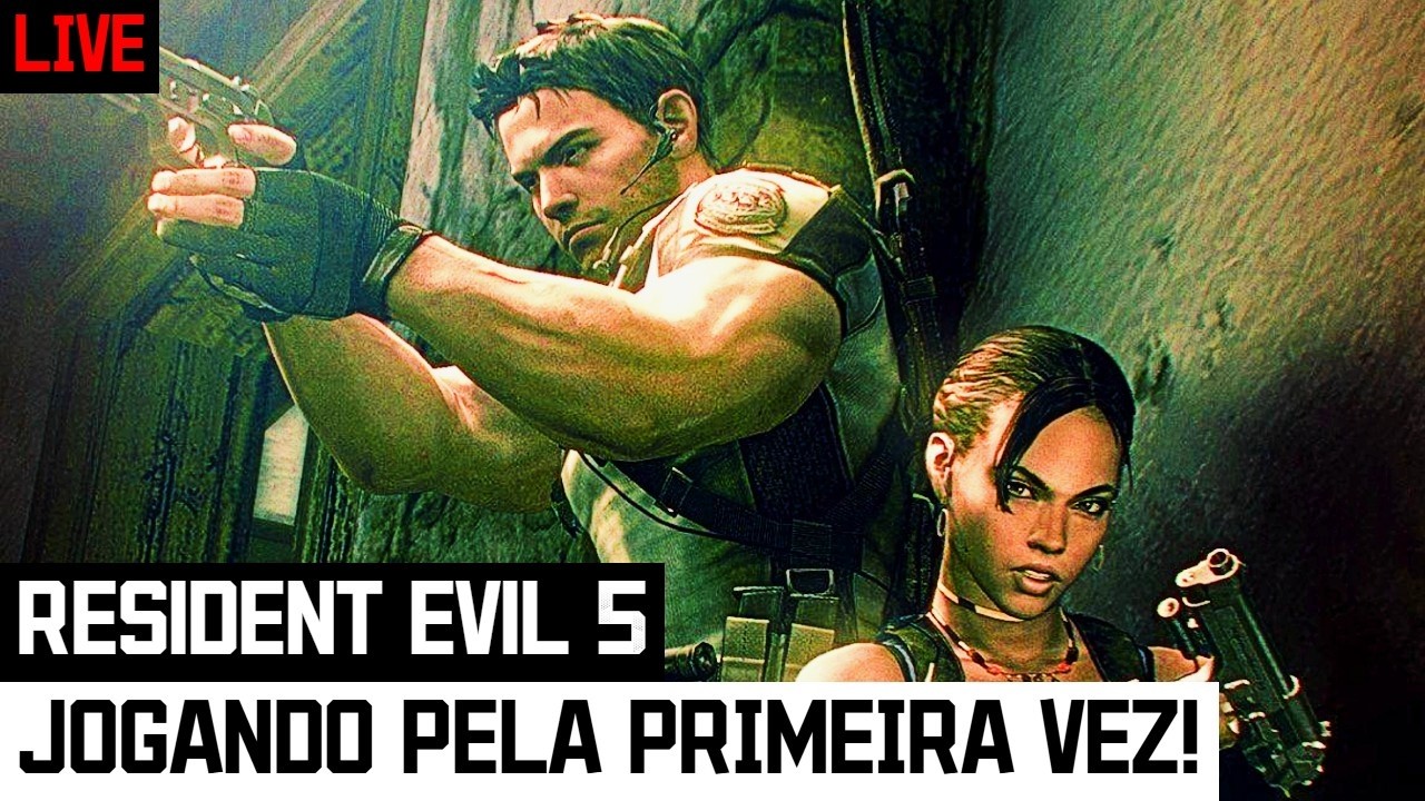 CONTINUANDO A JORNADA DE CHRIS E SHEVA! RESIDENT EVIL 5 AO VIVO (modo intenso)