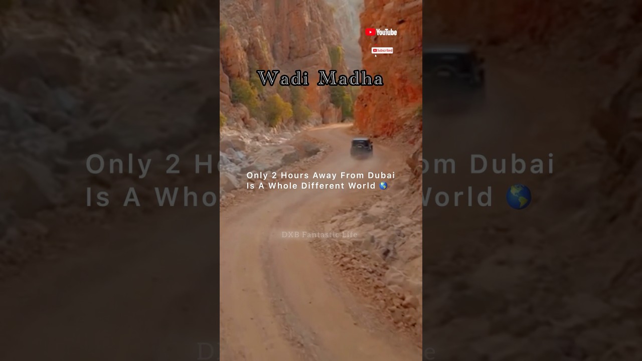 Wadi Madha Oman 🇴🇲 | Different World 🌎 #shorts #exploredubai #shortsfeed #fyp #dubai #ytshorts
