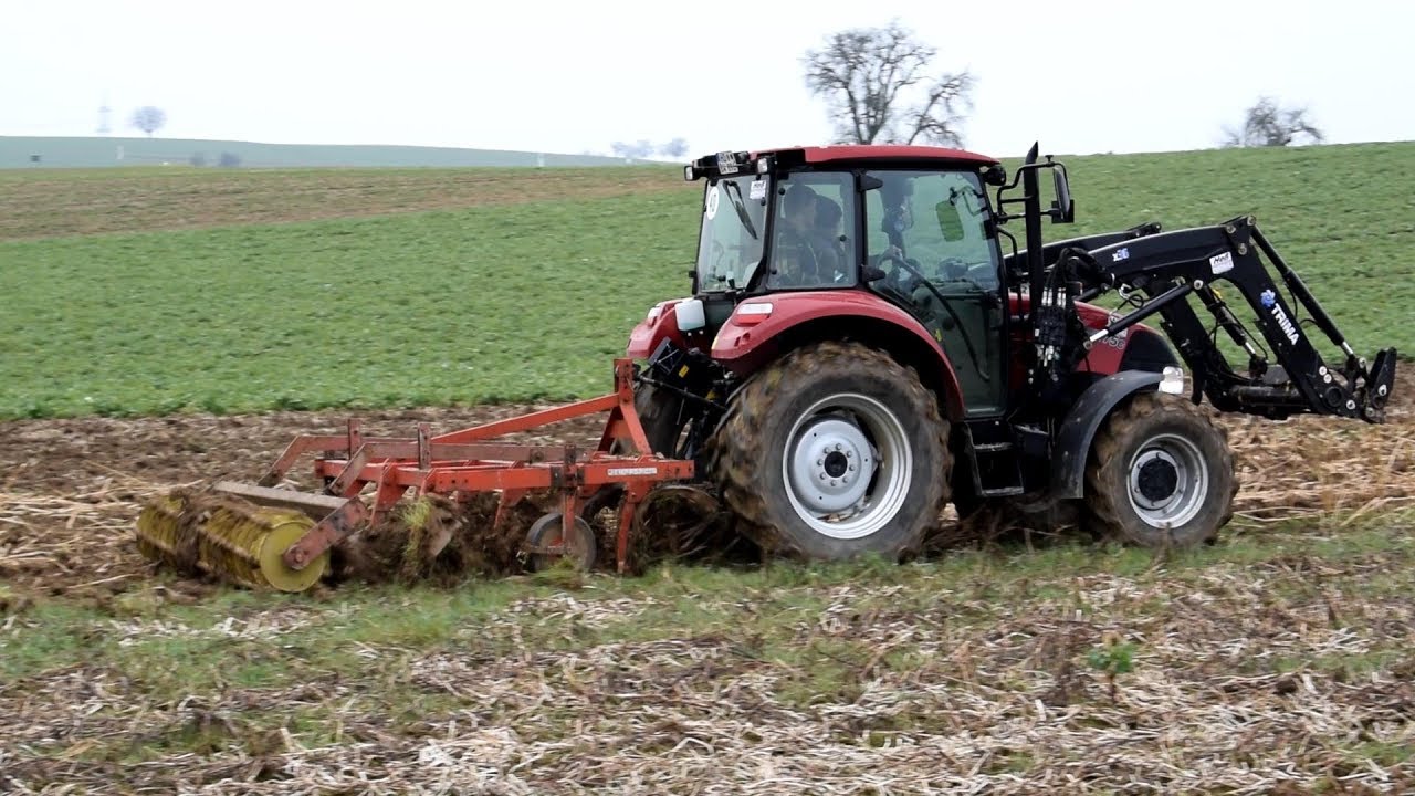 Grubbern 2018 mit Case IH 75C / Trima X36 mit Luftaufnahmen *HD*