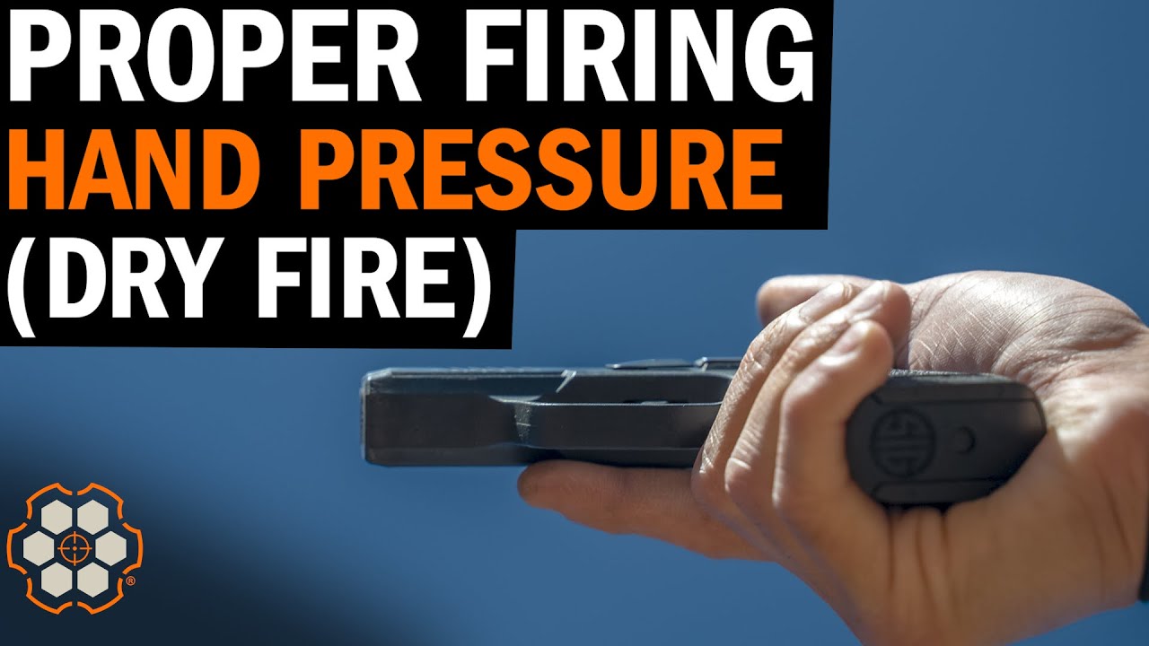 How to Hold A Pistol - Strong Hand Grip Pressure (Dry Fire)