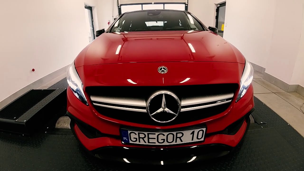 Krwisty Mercedes A45AMG 381KM na rolkach 4x4 MAHA w GREGOR10 I +400PS Project ! I Zobacz ile wyszło!