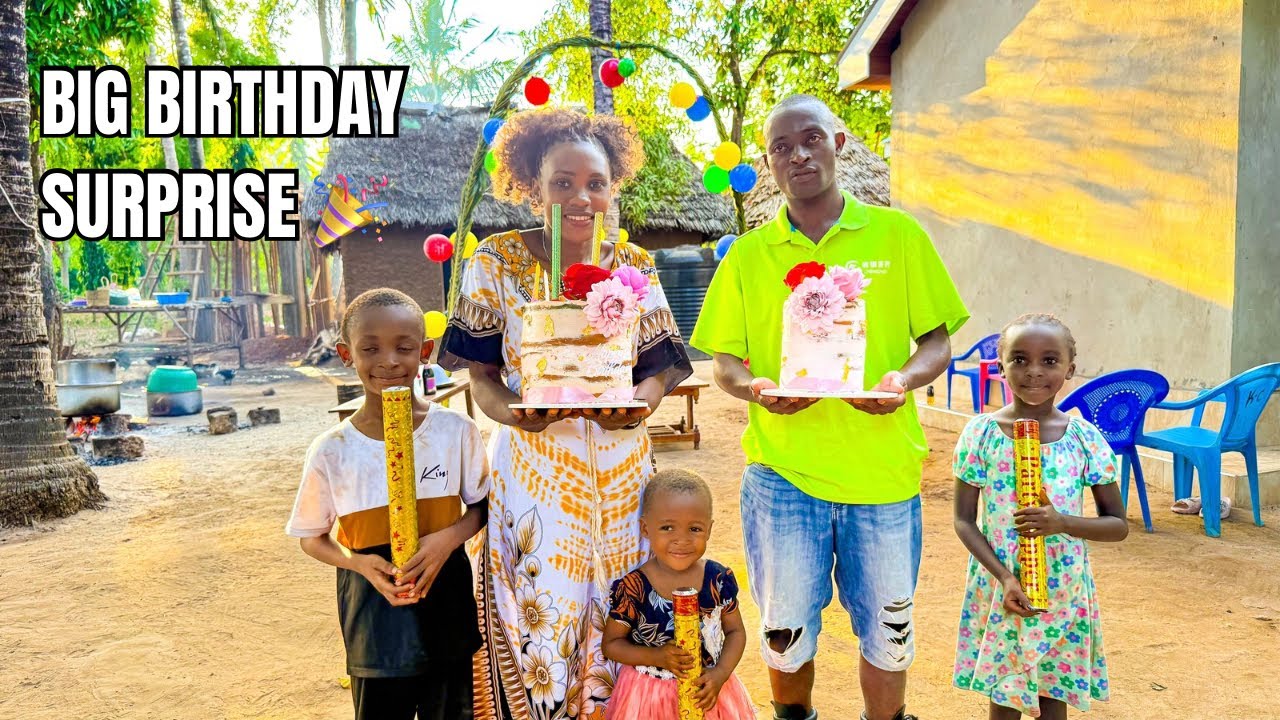 Huge Birthday Surprise for Claris🎂🎉 Luxury Meets Village Life 🏡 + Dream Home Progress in Africa 🌍✨